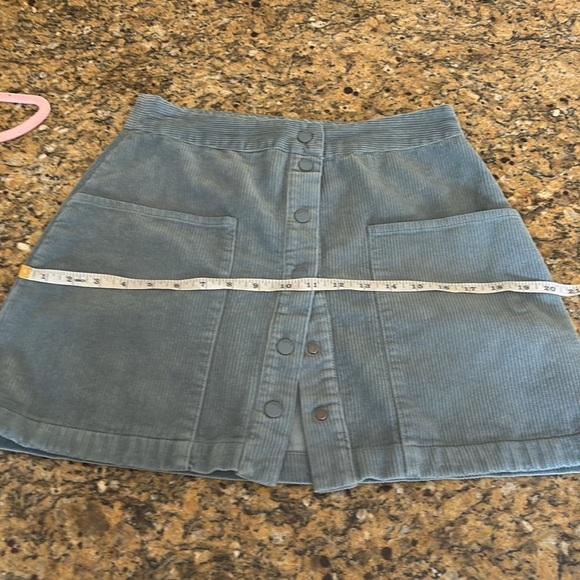 Blue Corduroy Snap-Front Skirt TRUTH BY REPUBLIC Size 6 - Picture 8 of 15